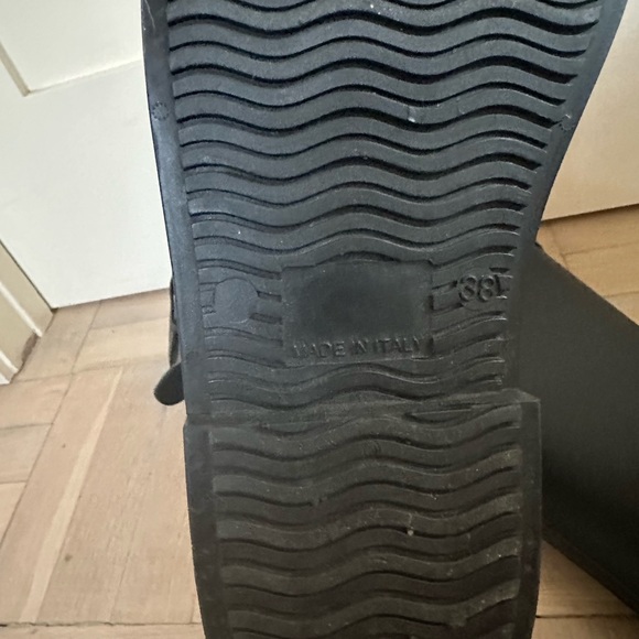 BURBERRY Black Rubber Rain Boots EU 38 - Picture 8 of 8